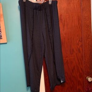 Navy Polka Dot Unique Pants